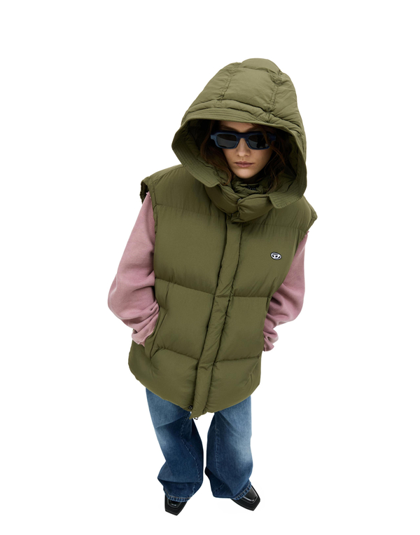 Diesel W-Rolfys down vest | Garmentory