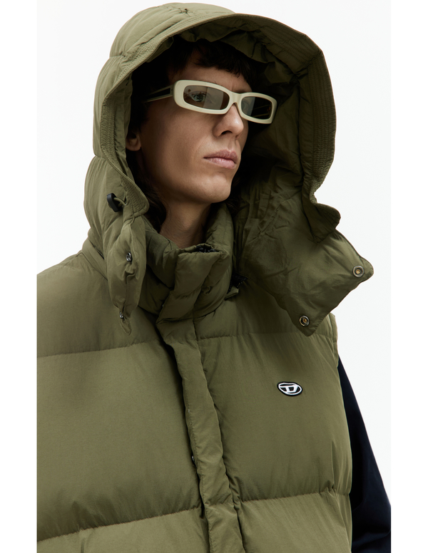Diesel W-Rolfys down vest | Garmentory