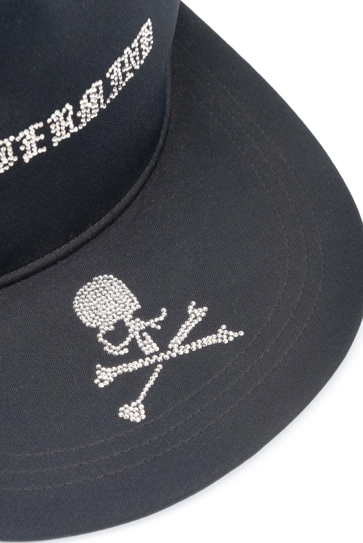 Mastermind Japan Swarovski Crystals Gothic Trucker Hat | Garmentory