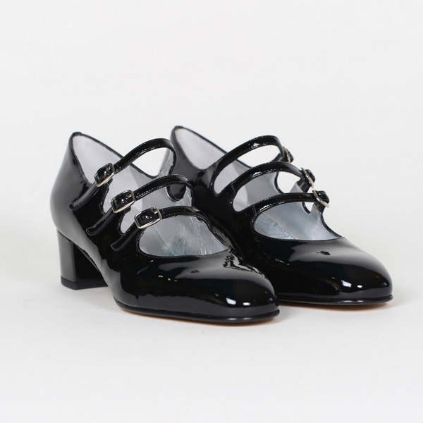 Carel Kina Babies Patent Leather - Black