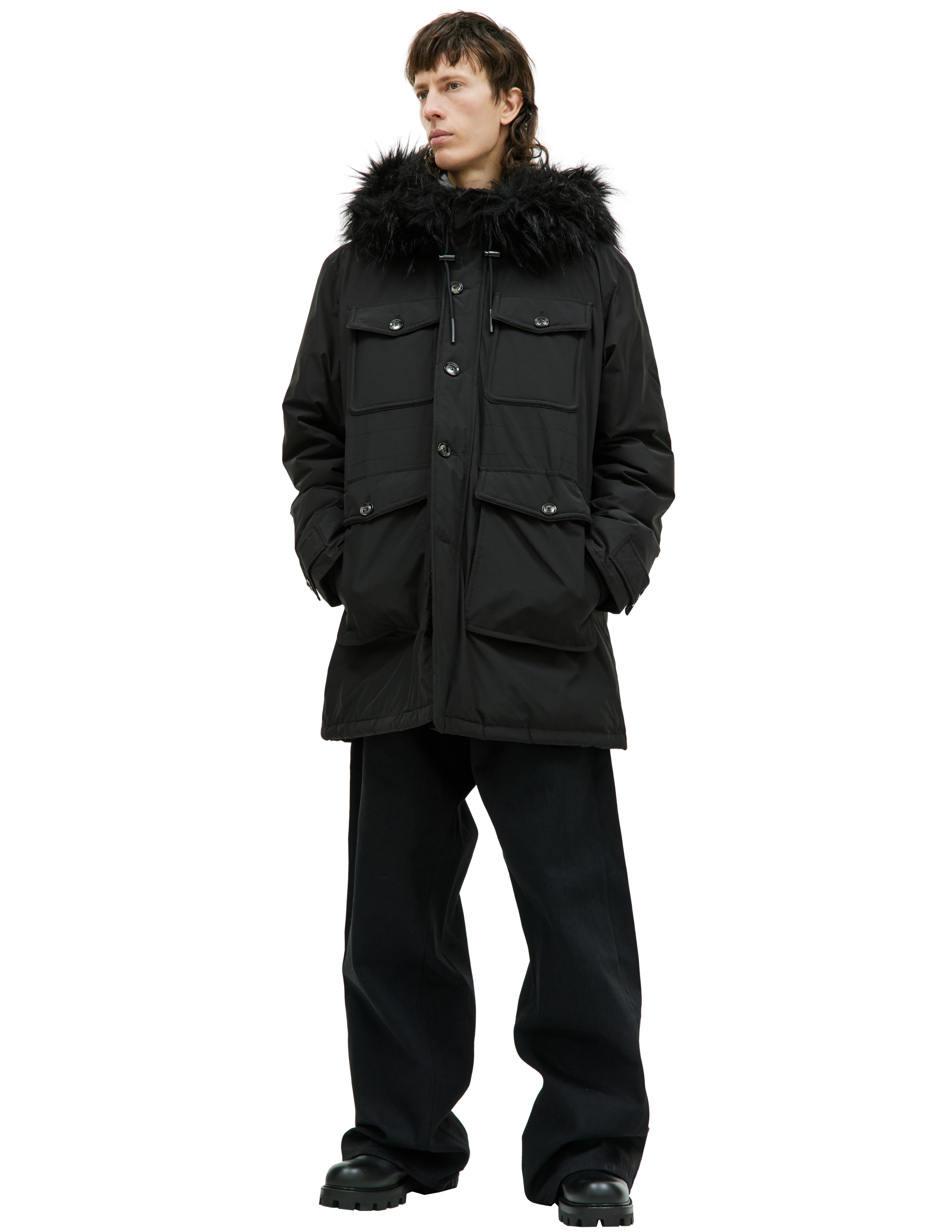 DIESEL W-Jorgy padded parka - Black | Garmentory