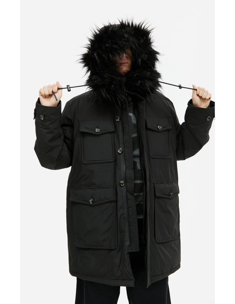 DIESEL W-Jorgy padded parka - Black | Garmentory