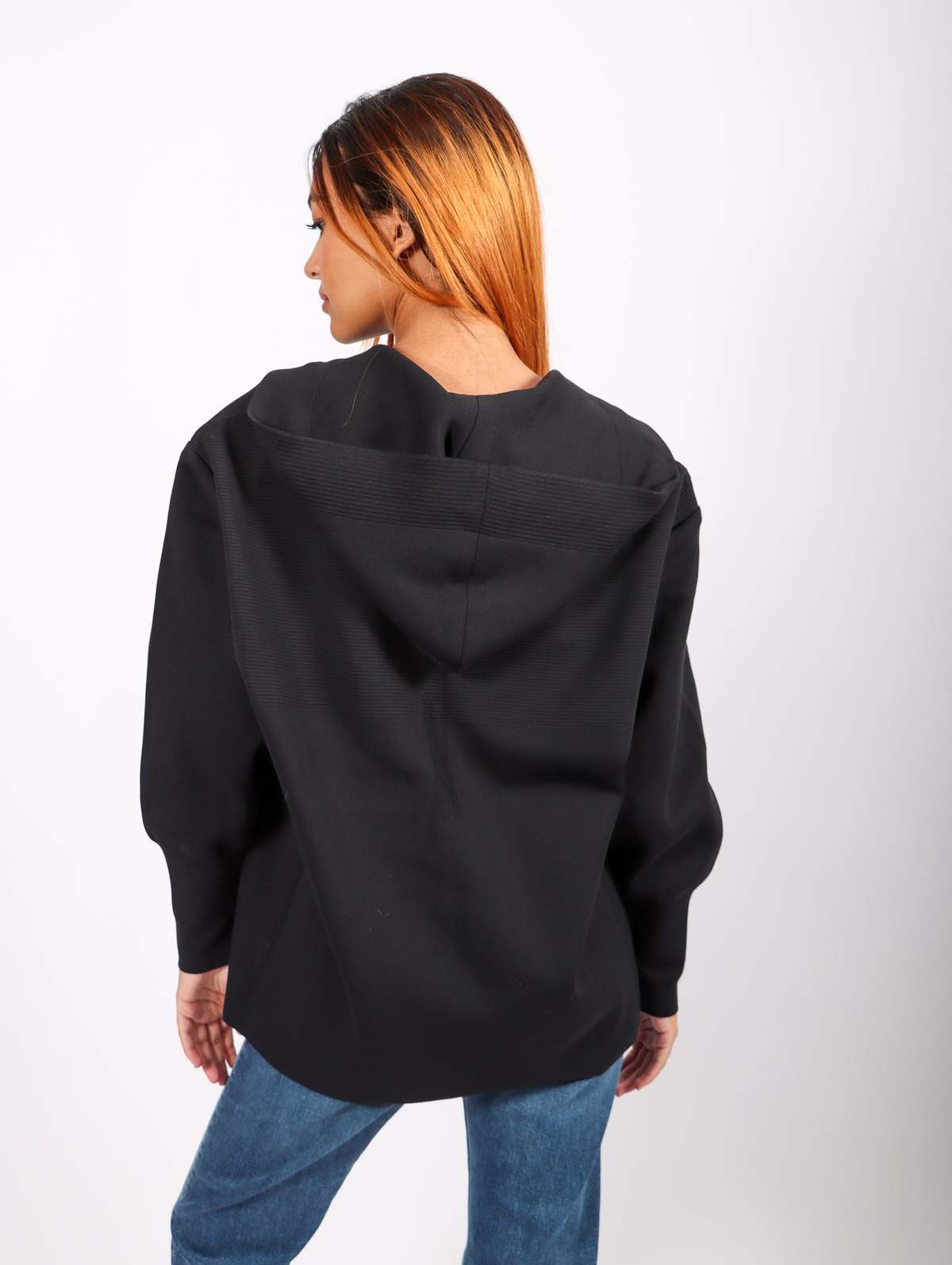 Milan Rib Hoodie Jacket in Black by CFCL | Garmentory