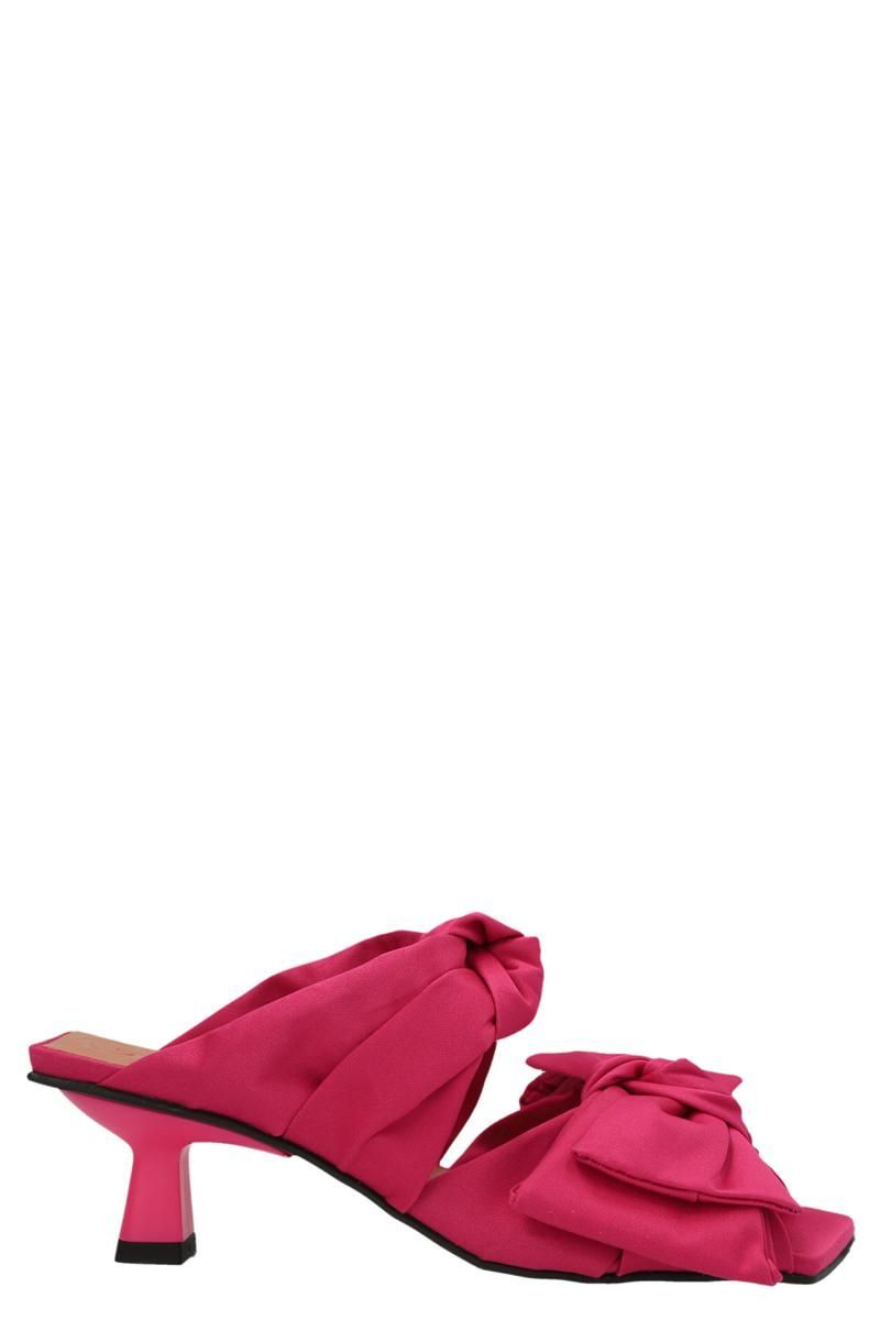 Ganni Bow sandals - Pink | Garmentory