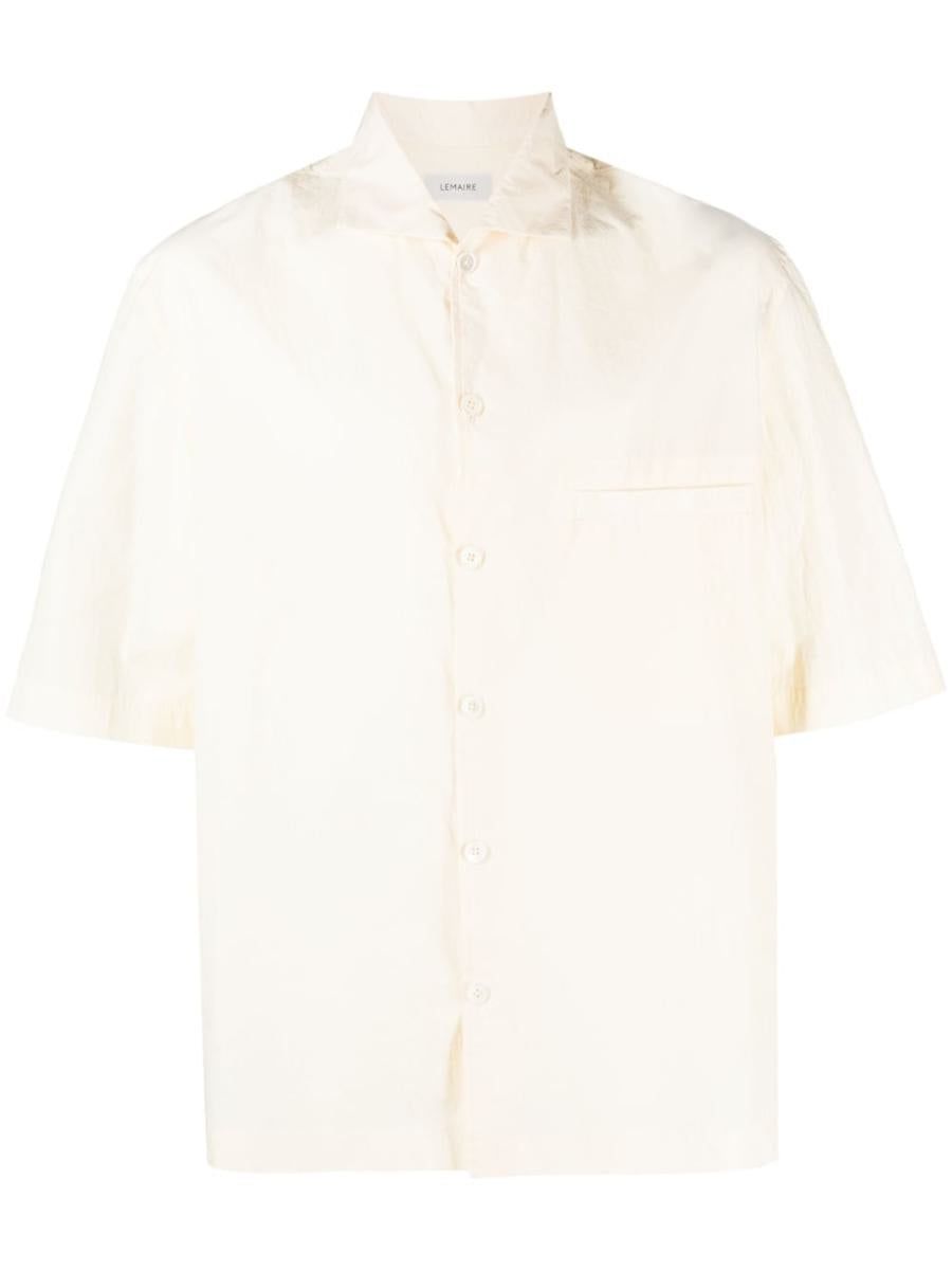 トップス LEMAIRE CAMP COLLAR SHIRT S ECRU Lemaire CAMP COLLAR