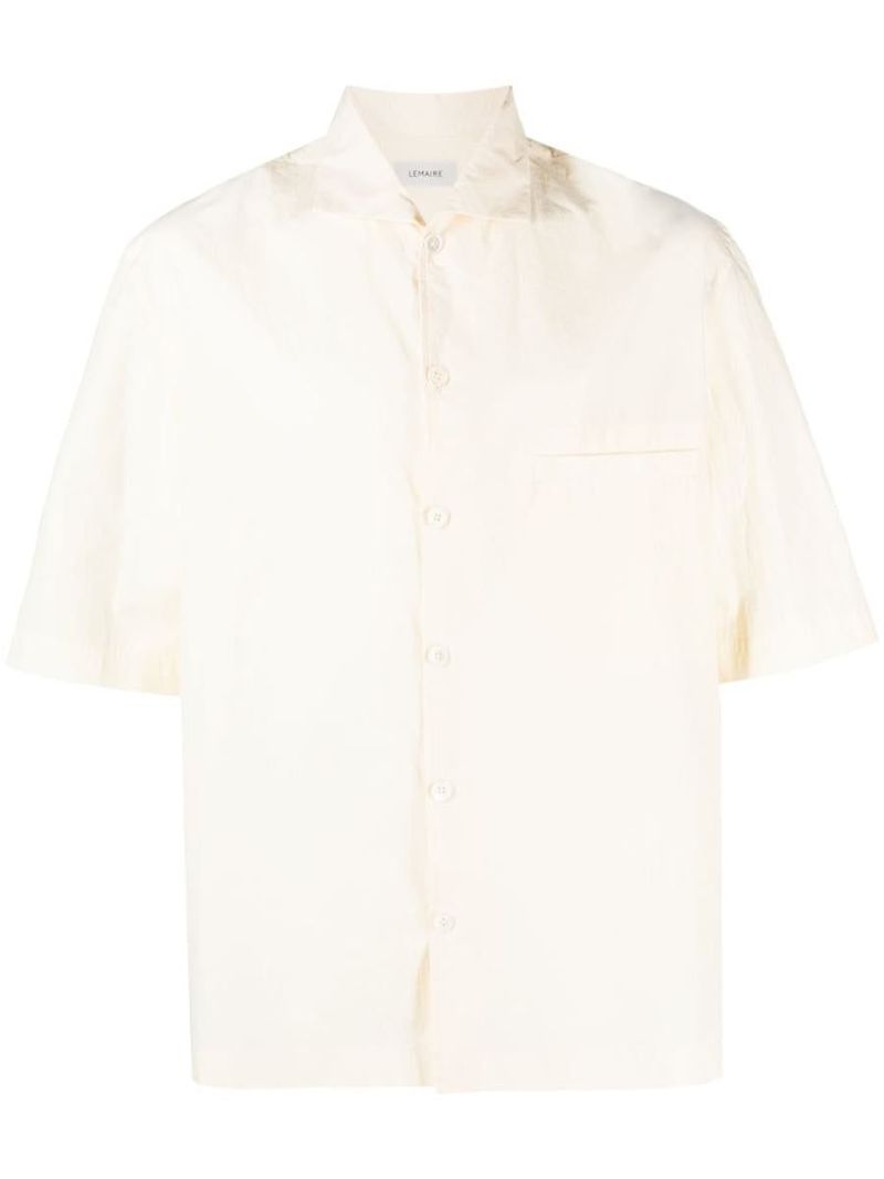 Lemaire CAMP COLLAR SHIRT CLOTHING - Ecru | Garmentory