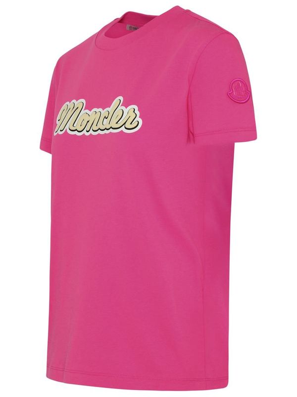 Tシャツ・カットソー Moncler COTTON T-SHIRT WITH PUFF SLEEVES Moncler Short-Sleeve Combo T-Shirt | Neiman Marcus