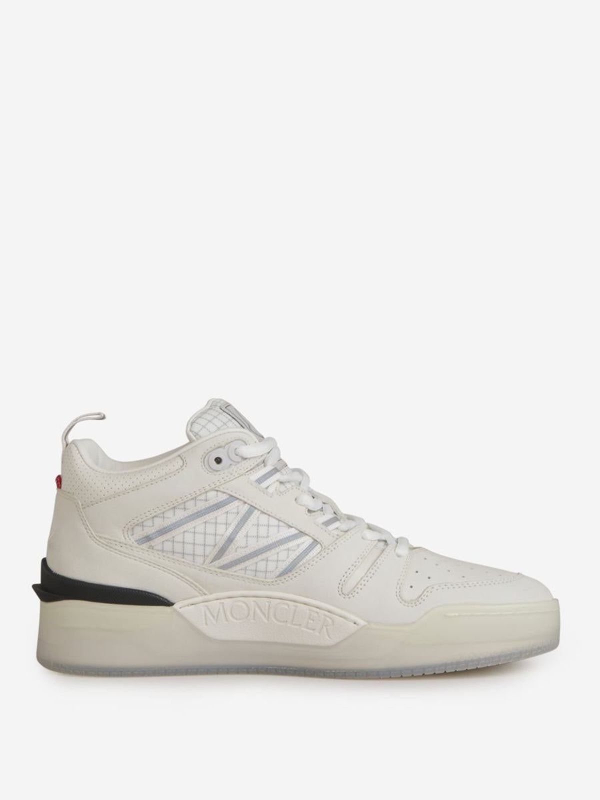 Moncler SNEAKERS PIVOT MID HIGH TOP - WHITE/BLACK/GRAY