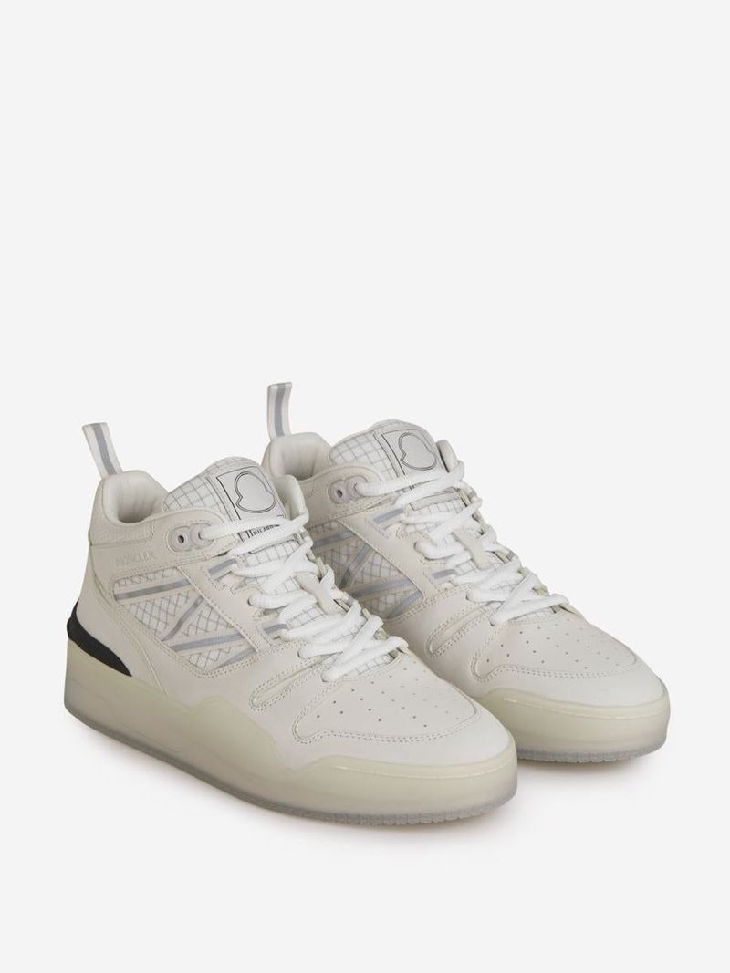 Moncler SNEAKERS PIVOT MID HIGH TOP - WHITE/BLACK/GRAY