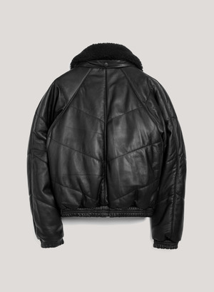 ジャケット・アウター kool YMC Kool Herc Wadded Leather Jacket - Black | Garmentory