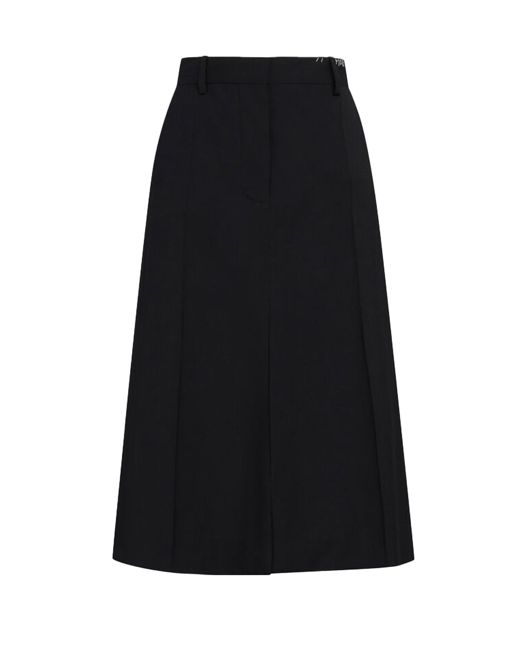 スカート Marni Black Wool Skirt Marni Tropical Wool Midi Skirt - Black | Garmentory