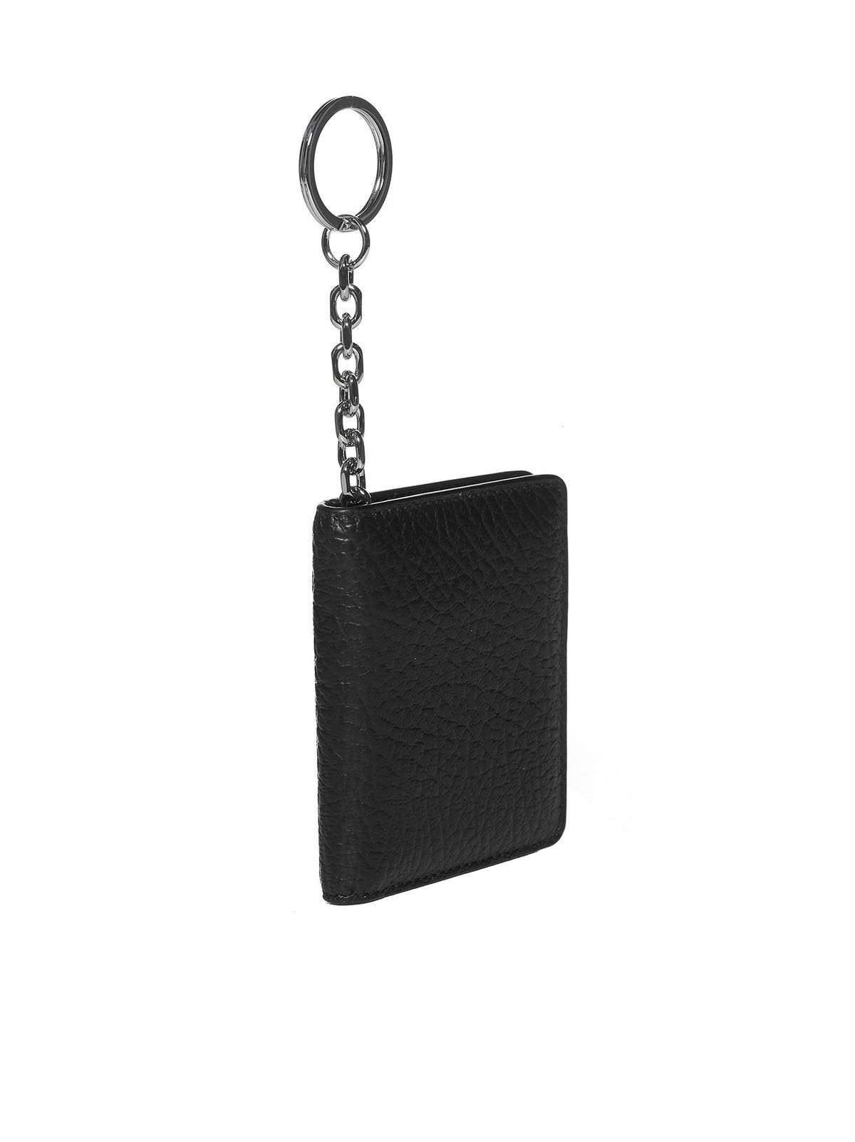 Maison Margiela Bifold Wallet with Stitching Detail and Key Ring