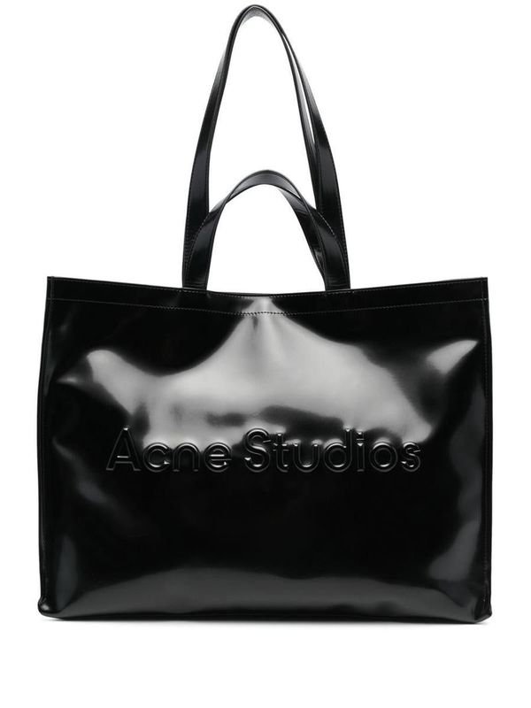 Acne Studios Logo shopping bag Black Garmentory