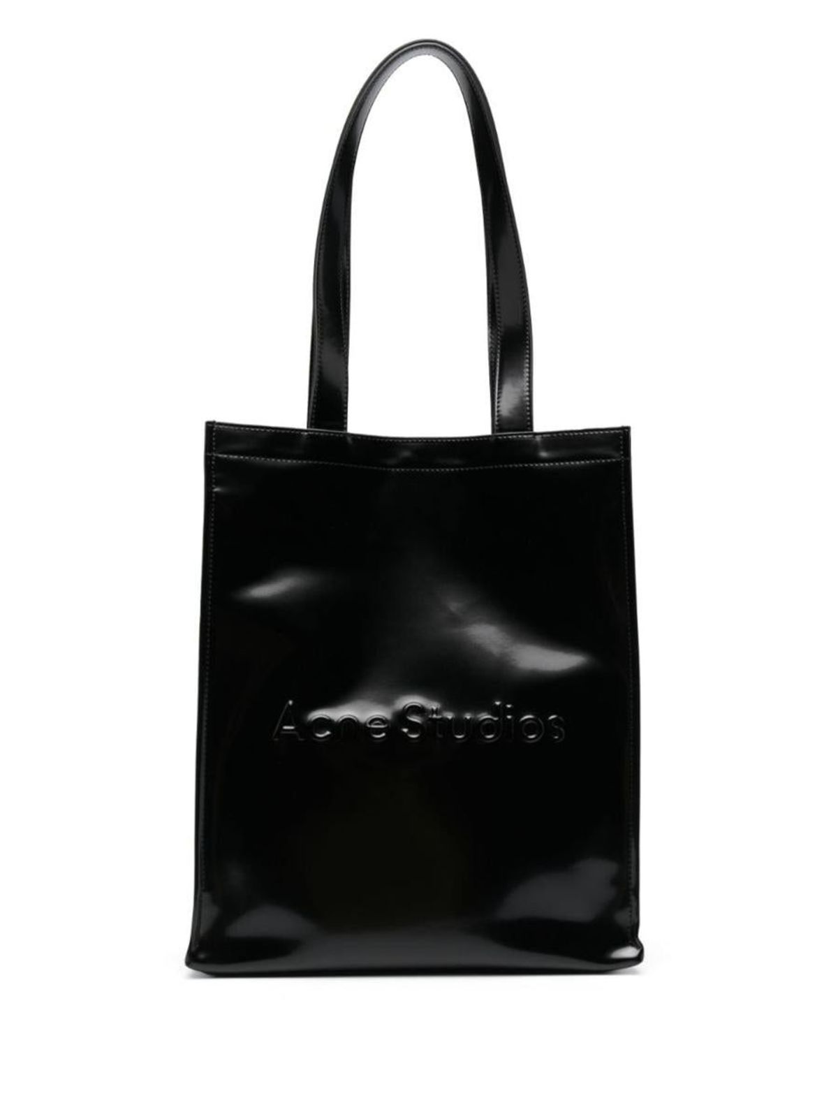 【関税&送料込】Acne Studios Borsa Shopping Buy Acne Studios Logo Shopper Large Tote Bag 'Black