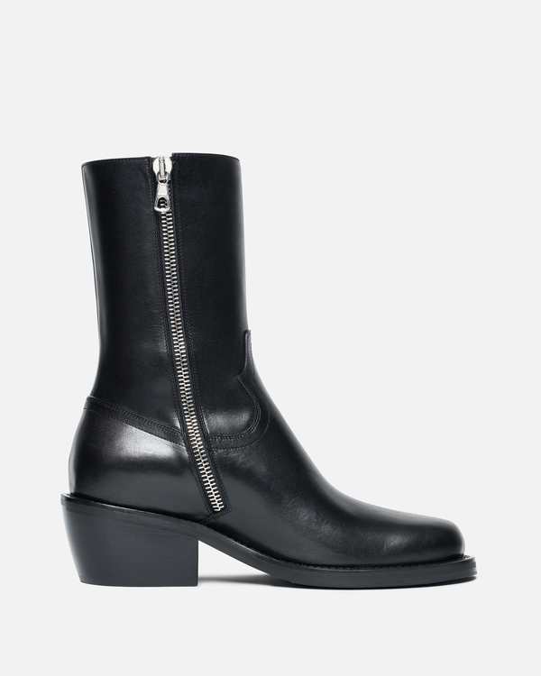 Dries Van Noten Square Toe Boots - Black | Garmentory