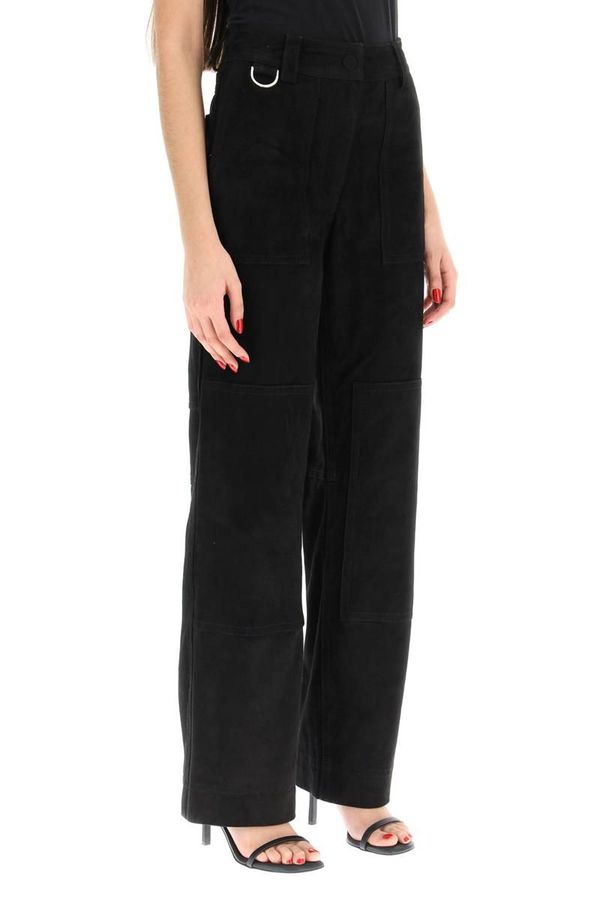 Saks Potts rose suede leather pants - Black | Garmentory