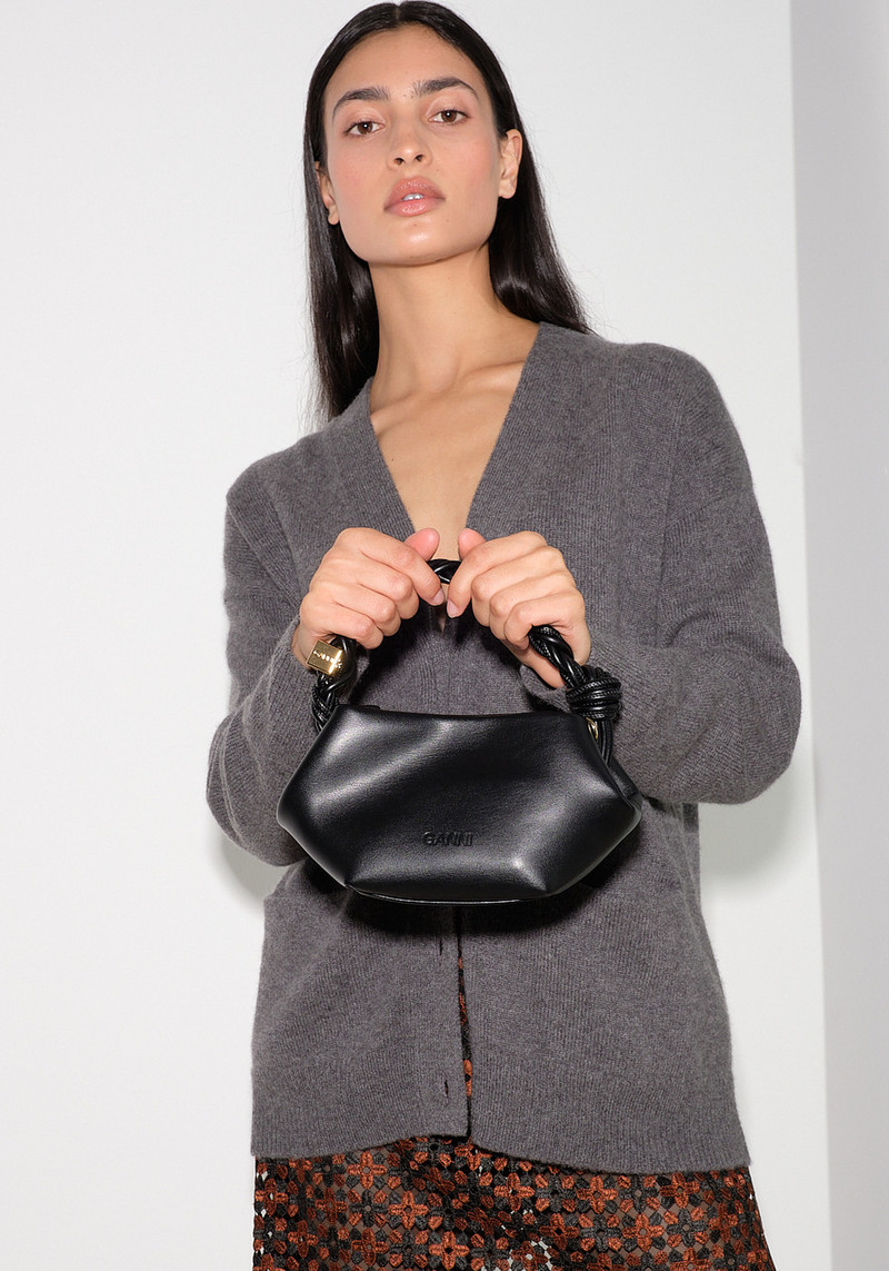 ★Ganni★2025年最新作★BOU BAG SMALL★特価★ブラック＆レッド Black Black Small GANNI Bou Bag | GANNI US