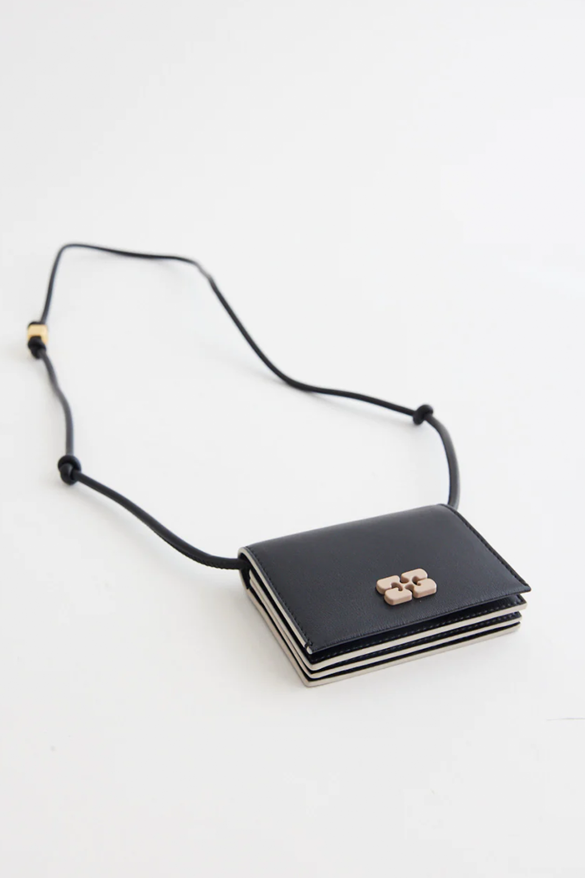 希少稀な GANNI 安い購入 Women's Zip Around Wallet in Black GANNI 小物