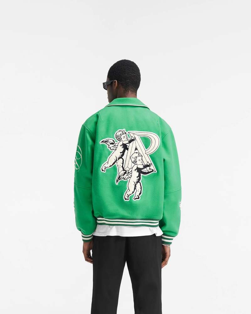 REPRESENT　Cherub Wool Varsity Jacket REPRESENT UK CHERUB WOOL VARSITY JACKET - JET BLACK | Platinum
