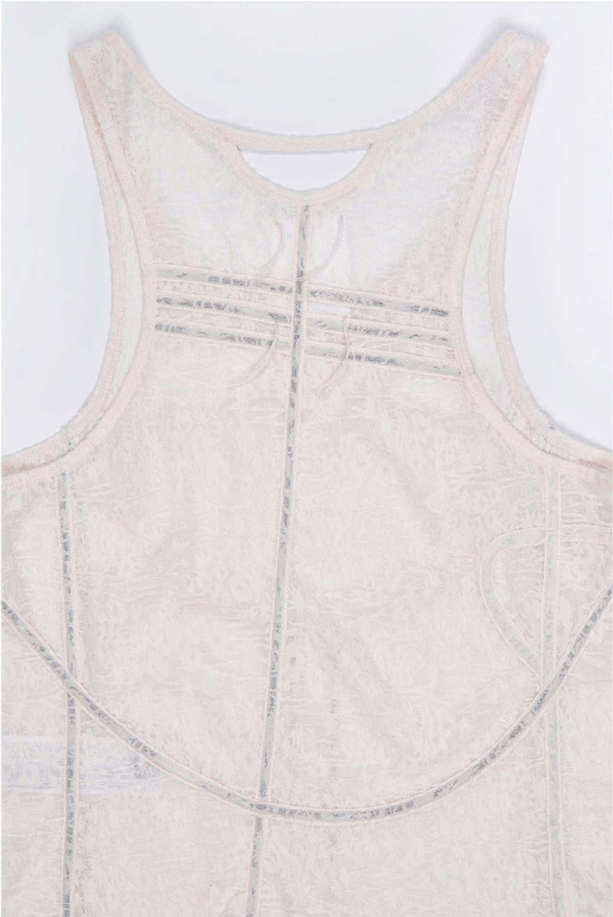 NUTEMPEROR Shy Project 015 Lace Sleeveless Top - White