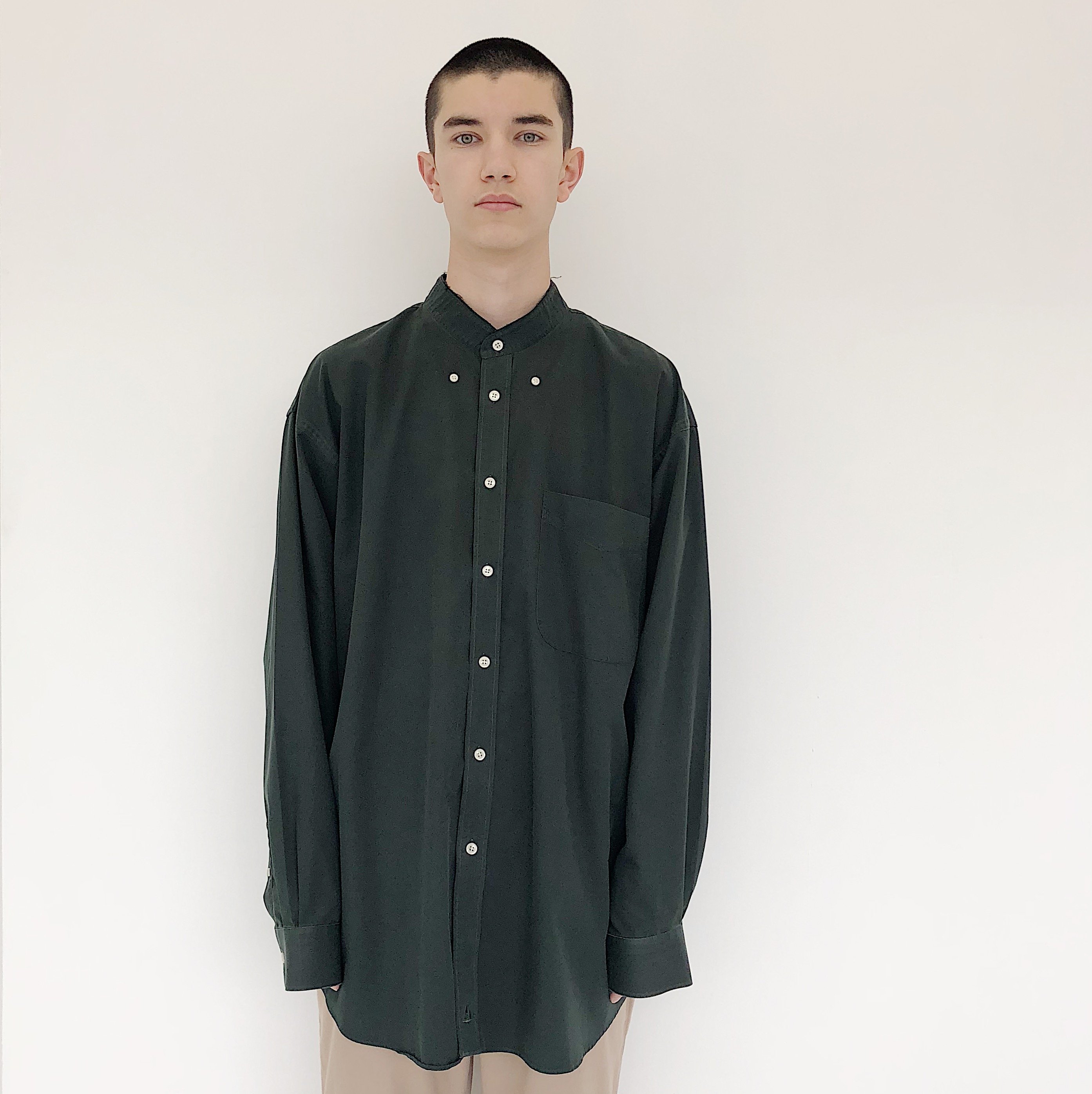 Johan Man Vintage Dark Green Oversized 