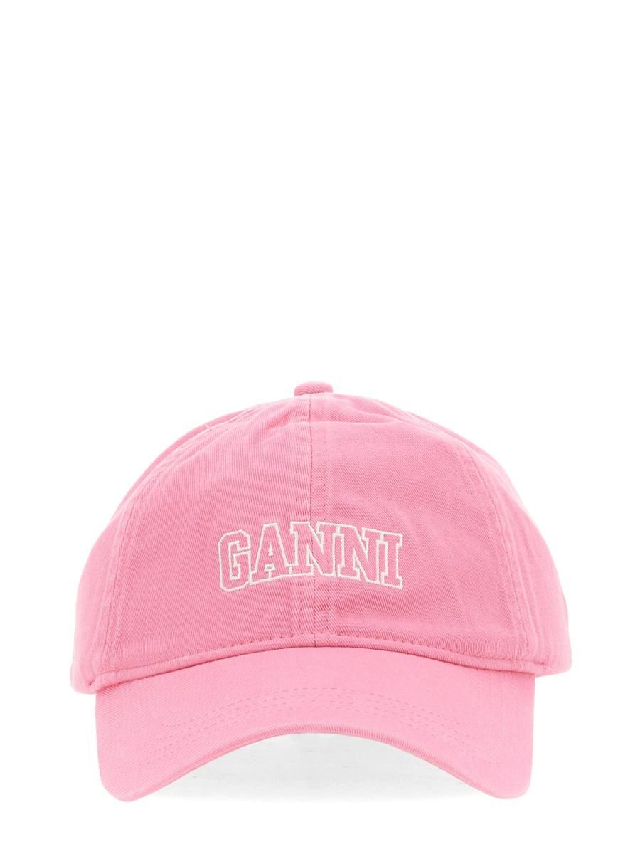 GANNI ベースボールキャップ ピンク 新品 Ganni BASEBALL CAP - Pink | Garmentory