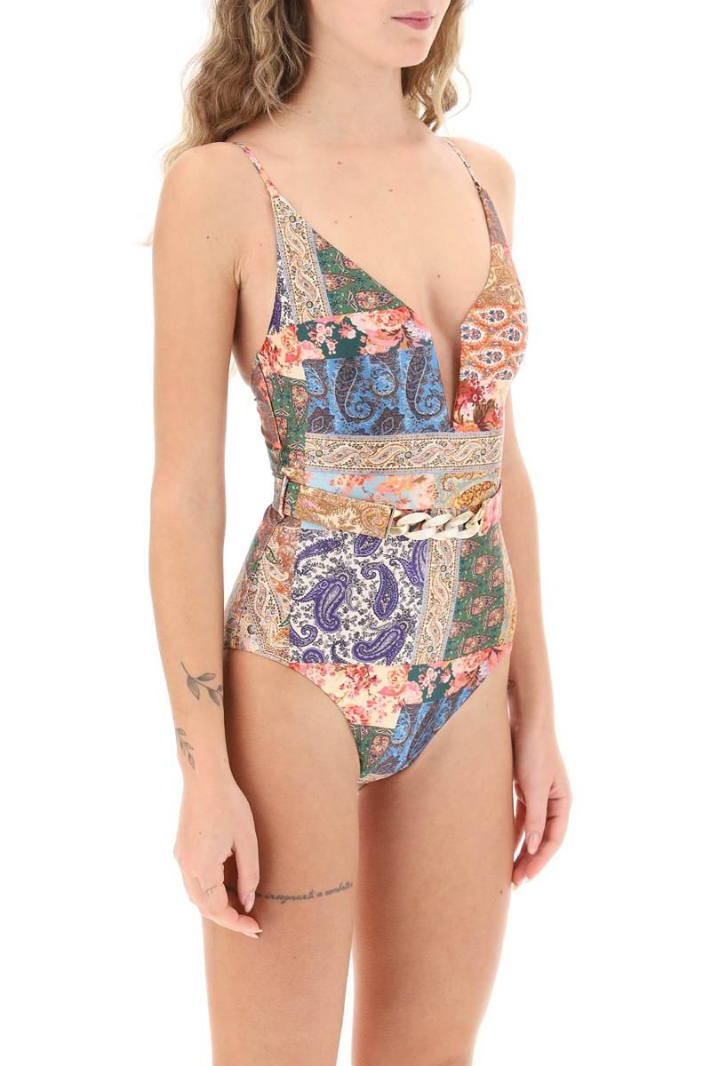 ワンピース水着 ZIMMERMANN Woman Swimsuit Multicolor 3066WS241B MWF Zimmermann devi plunge one-piece swimsuit - Multi | Garmentory