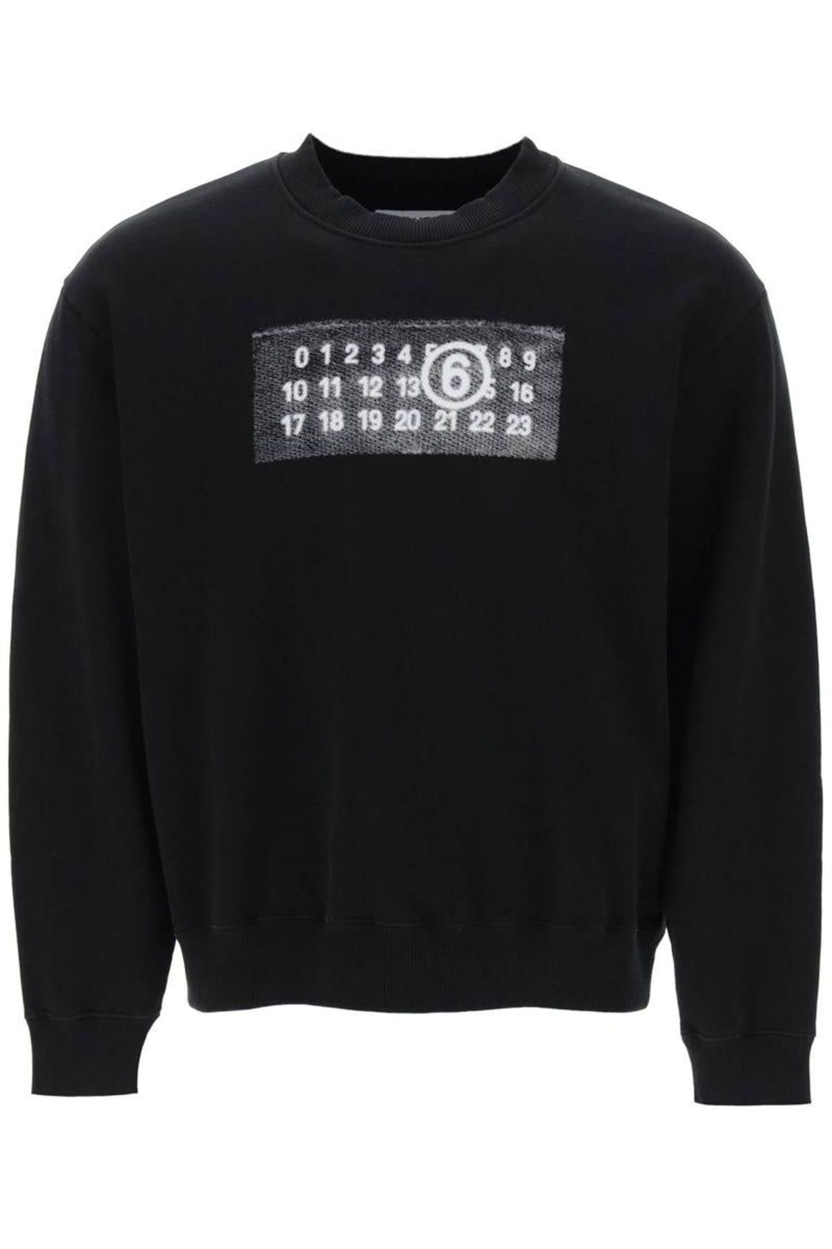 トップス Maison Margiela 19AW LOGO PRINT SWEAT Maison Margiela logo-print Cotton Sweatshirt | White