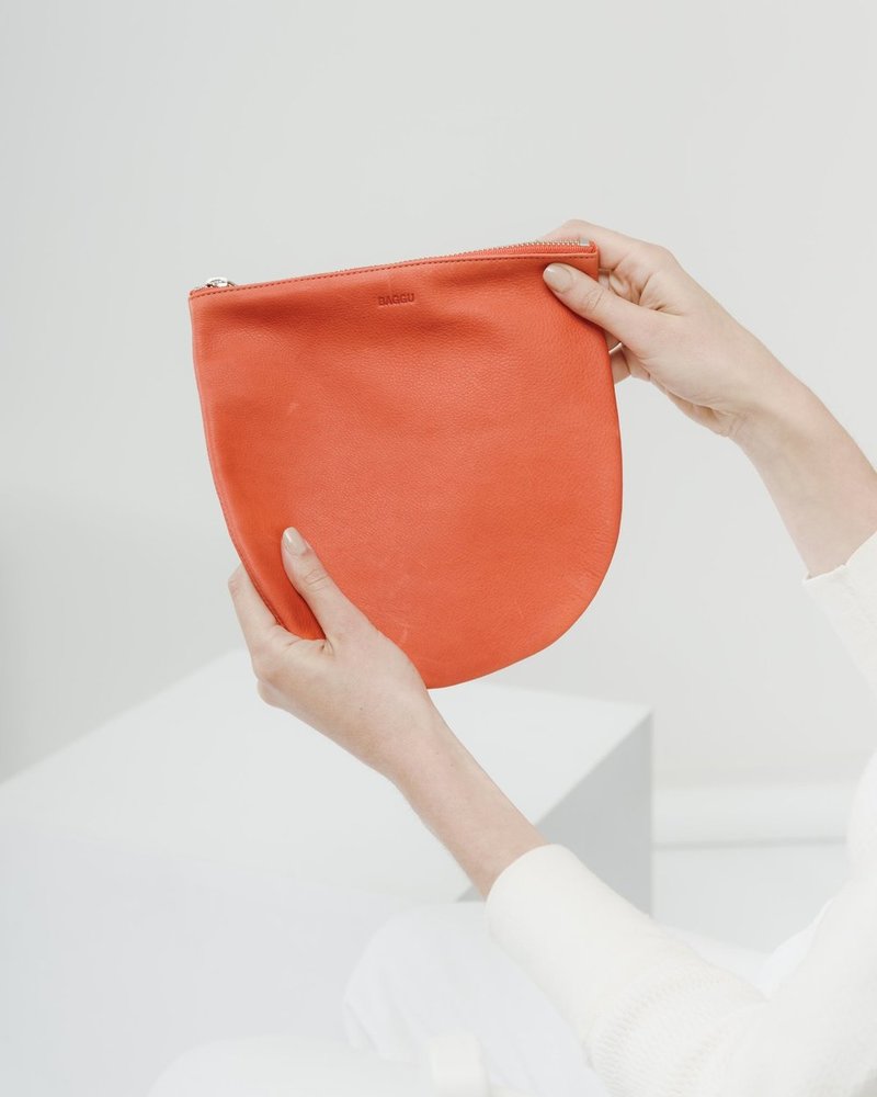 BAGGU Leather U Pouch