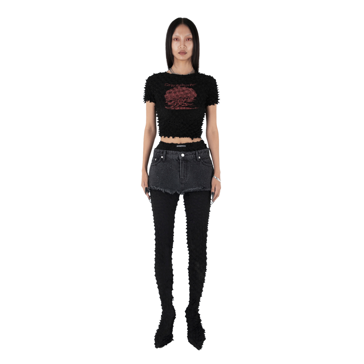 【604service】ONYX DENIM SKIRT IN WASHED BLACK Onyx-Denim-Skirt-in-Washed-