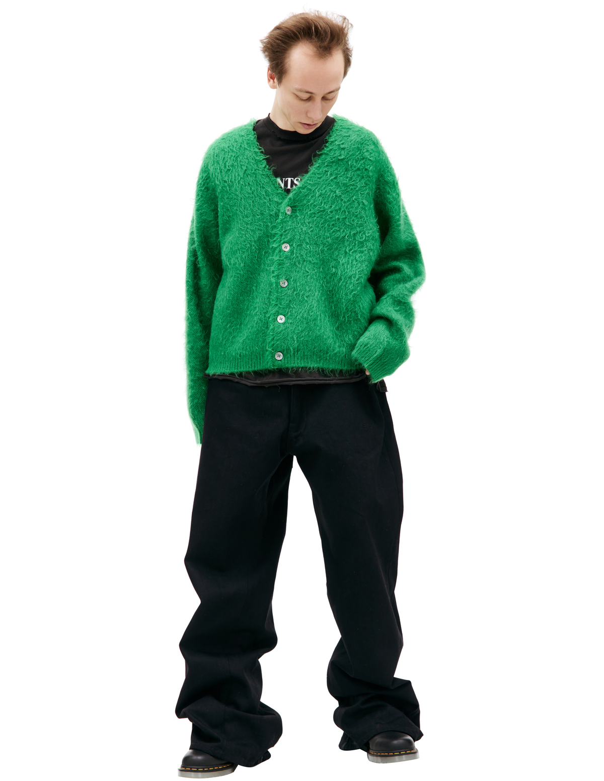 Saint Michael Mohair Cardigan - Green | Garmentory