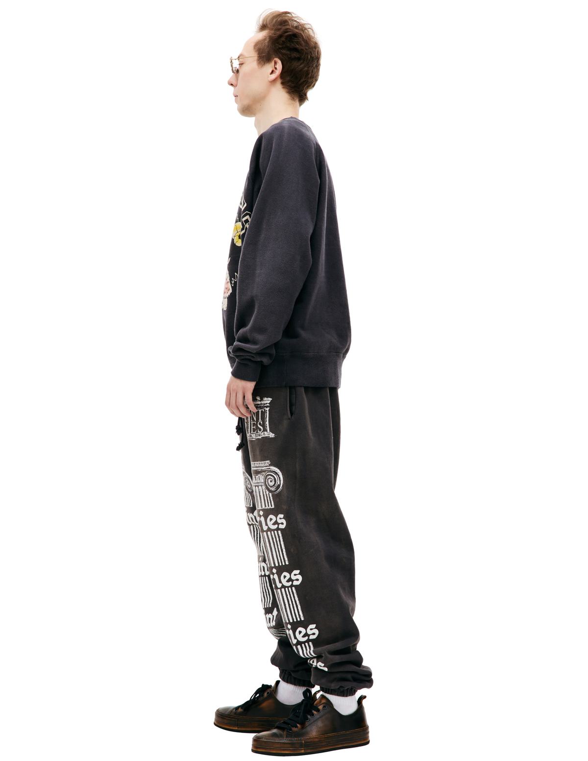 Saint Michael Saint Michael ARIES Printed Sweatshirt - Black 