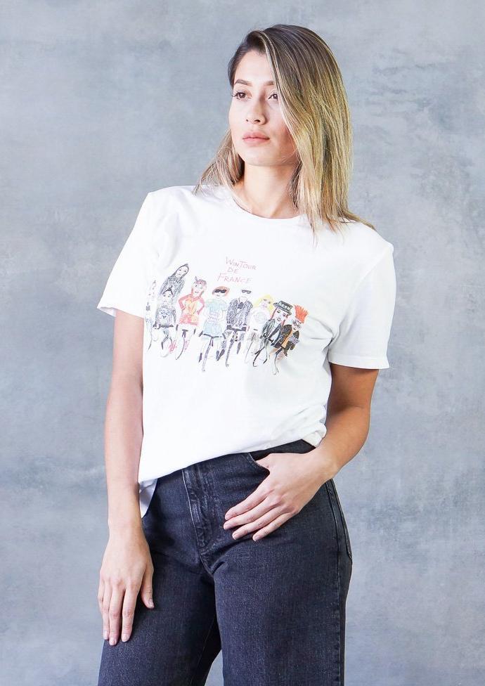 ◆送関税無料◆Unfortunate Portrait 'WINTOUR DE FRANCE' Tee Unfortunate Portrait Short Sleeve Cotton 