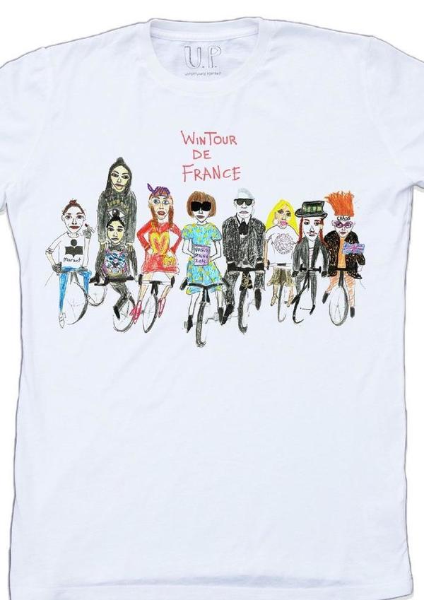◆送関税無料◆Unfortunate Portrait 'WINTOUR DE FRANCE' Tee Unfortunate Portrait Wintour De France T-shirt | Garmentory