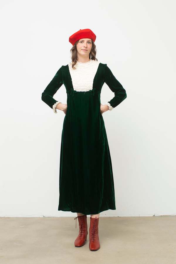 60s green dress Samantha A-Line 60s-Inspired Dress