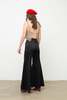 Vintage Satiny Bell Bottoms - Black - Thumbnail 4