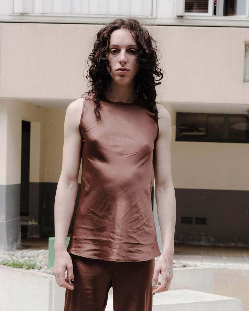 トップス base range Dydine Top - Fine Linen XS Dydine Top in Assortment | Fine linen | en | Baserange