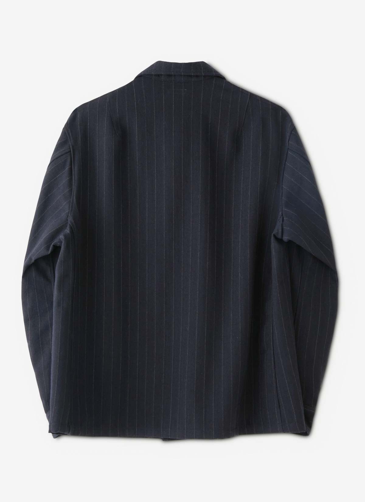 Phigvel Makers & Co. HUNTING SHIRT JACKET - NAVY STRIPE | Garmentory