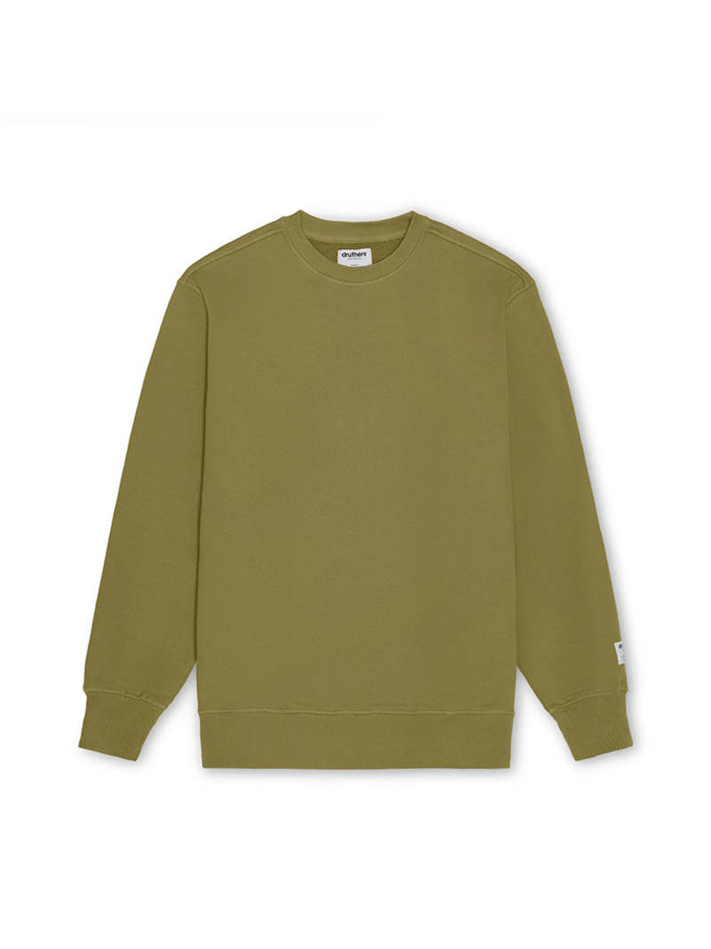 Druthers Heavyweight French Terry Crewneck - Calliste Green