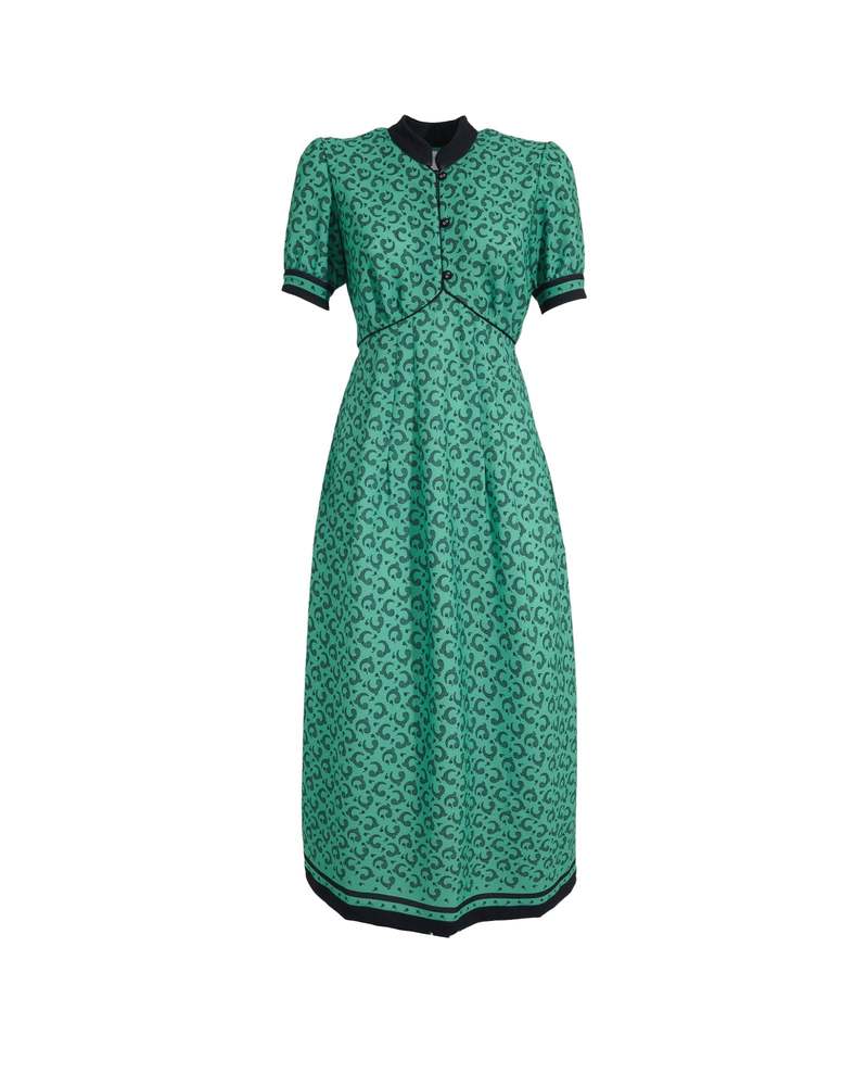 Loretta Caponi Clea Dress - Curly Flowers | Garmentory
