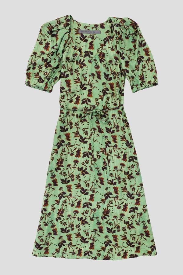 raquel allegra green dress A Green Maxi Dress For Fall