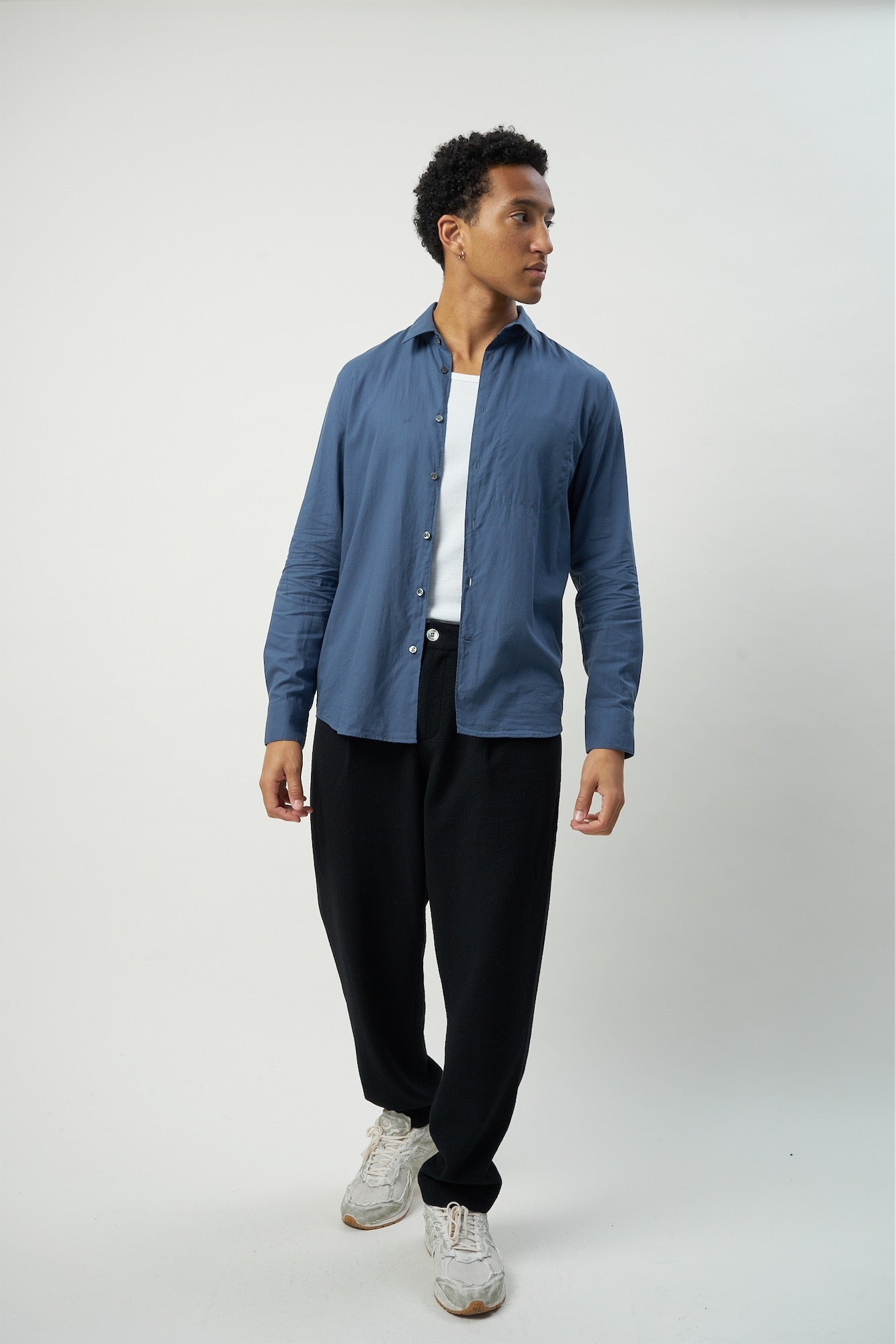 Delikatessen Feel Good Shirt - Denim Blue | Garmentory