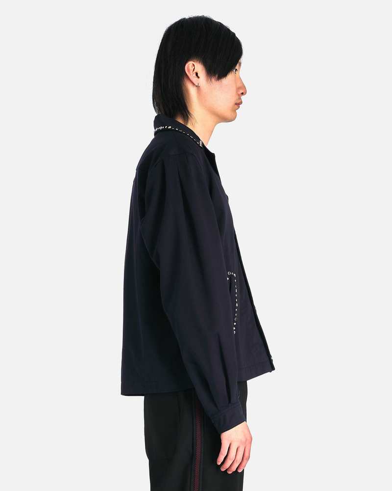 Wales Bonner Delaney Jacket - Navy | Garmentory Wales Bonner Delaney Jacket - Navy | Garmentory