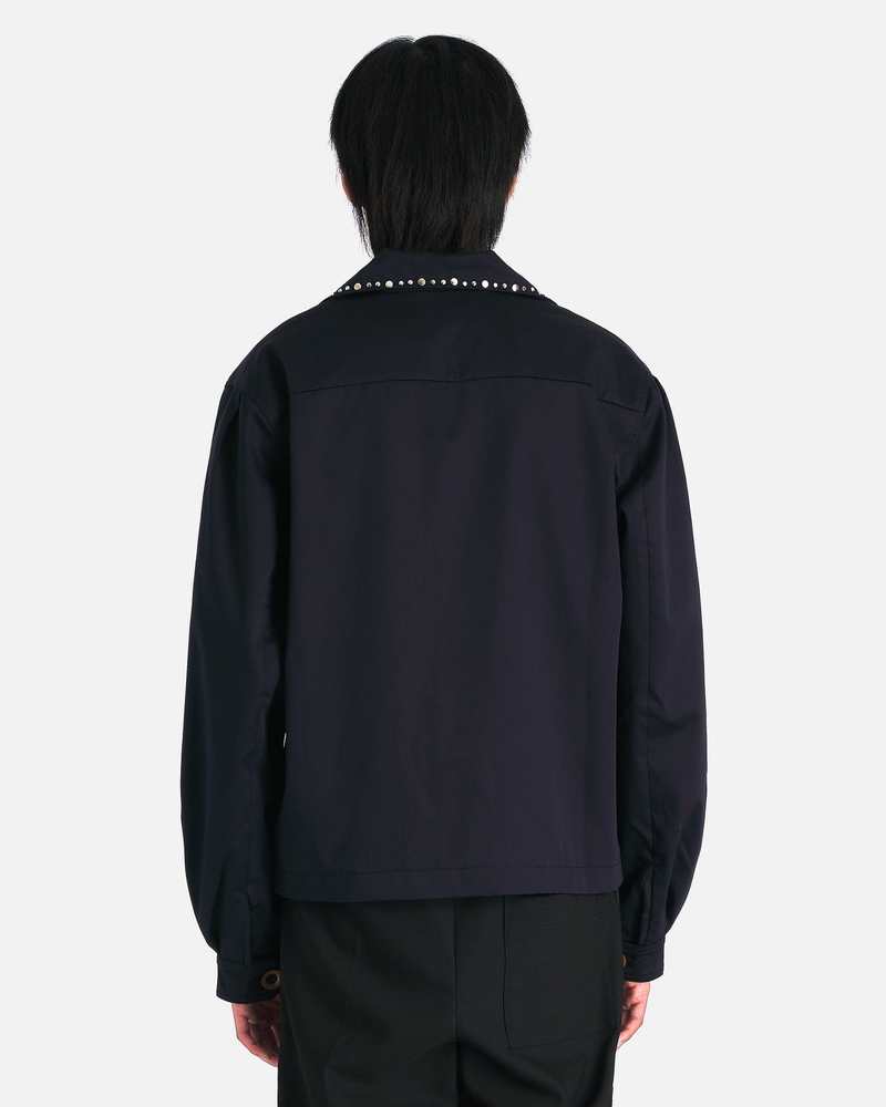 Wales Bonner Delaney Jacket - Navy | Garmentory Wales Bonner Delaney Jacket - Navy | Garmentory