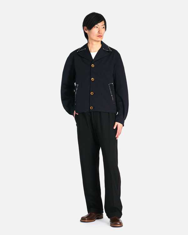 ニ*ク様 Wales bonner DELANEY JACKET Wales Bonner Delaney Jacket - Navy | Garmentory