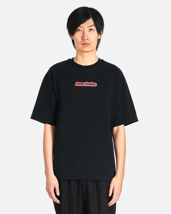 Acne Studios ブラック 半袖 Tシャツ Acne Studios Logo T-Shirt - Black | Garmentory