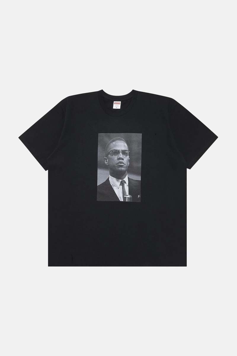 Supreme Malcolm X Tee - Black | Garmentory