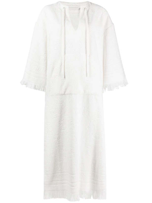 Zimmermann Alight Toweling Midi Dress - Ivory | Garmentory