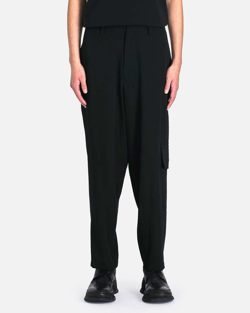 Yohji Yamamoto Pour Homme Gabardine Y-Side Seam Tuck Pants S