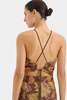 SIR. Josefina Corded Midi Dress - Brown/Mojave Floral - Thumbnail 6